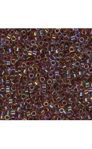 Miyuki delica Beads 11/0 - Cranberry lined chartreuse ab DB-1748